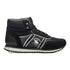 Sneakers alte nere in similpelle e tessuto con logo laterale Beverly Hills Polo Club, Uomo, SKU m114000413, Immagine 0